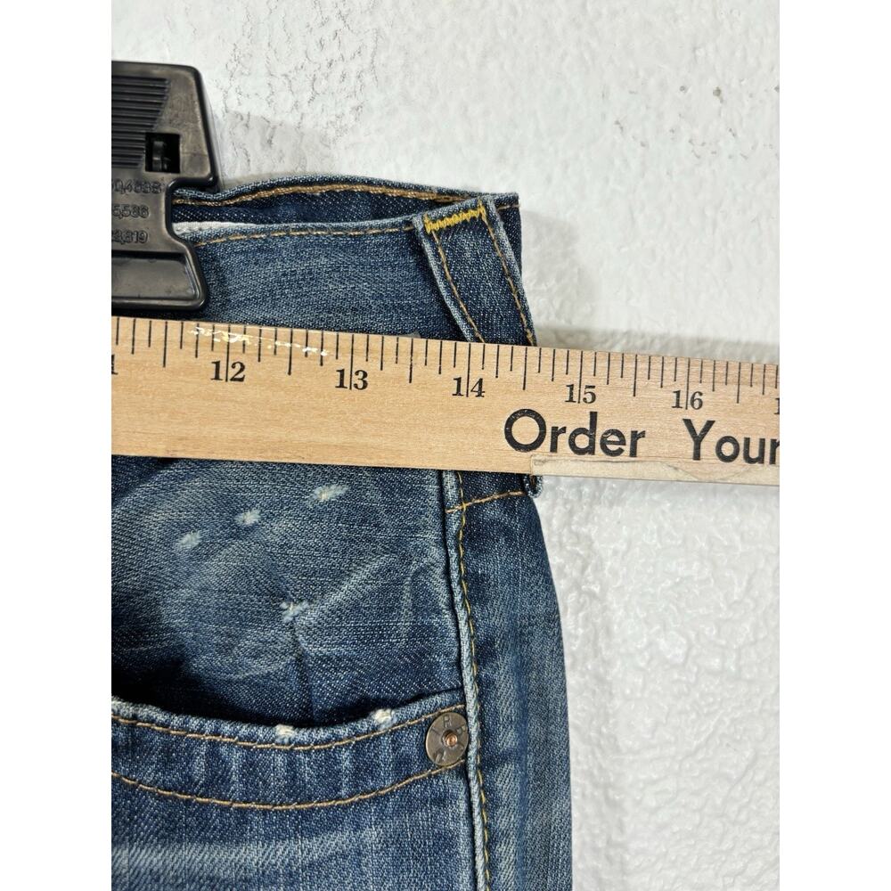 True Religion Jeans‎ Size 24 Denim Brianna Cotton Blue Low Rise Distressed - Picture 7 of 16